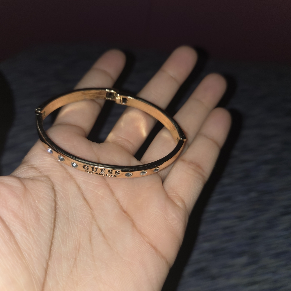 Guess Gold-Tone Bracelet with Crystals
